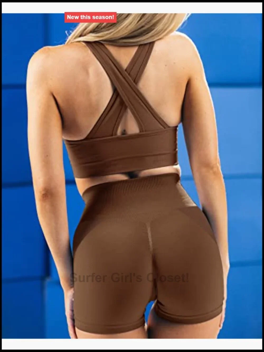 3 Piece Seamless High Waist Butt Lifting Scrunch Yoga Gym Shorts Set